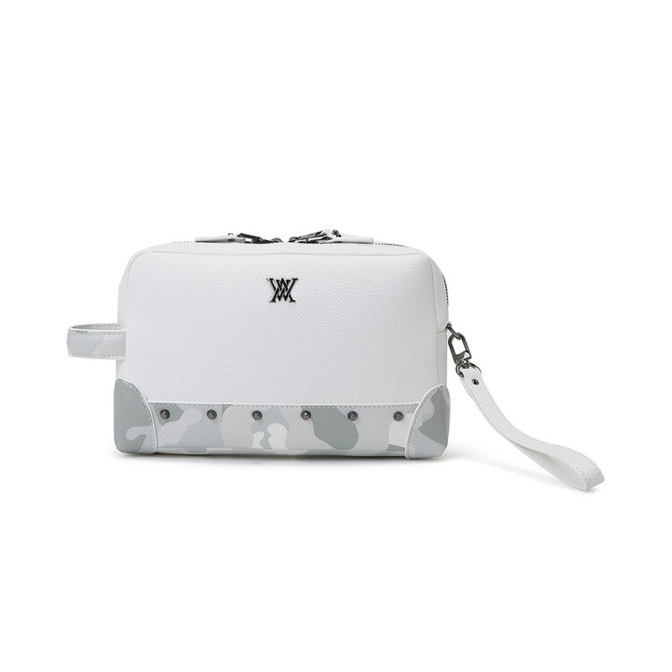 韩际新世界网上免税店-ANEW_GOLF-运动休闲-Camo Layered Pouch 收纳包_White