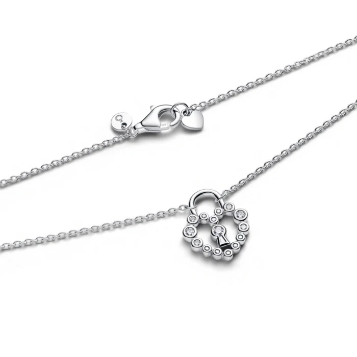 신세계인터넷면세점-판도라-necklace-스파클링 하트 패드락 펜던트 네크리스