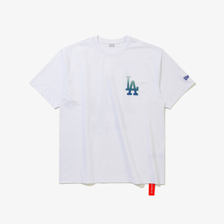 MLB LA Dodgers Halftone T-Shirt 短袖 White