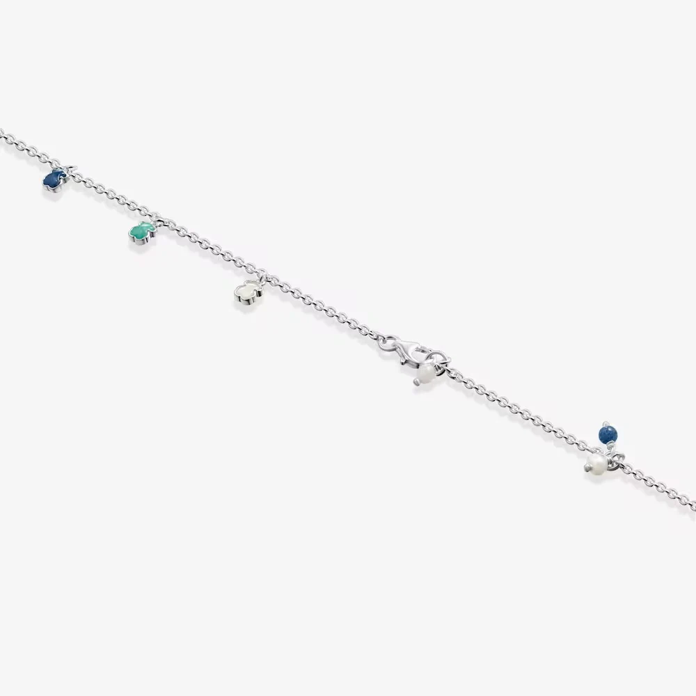 신세계인터넷면세점-토스-bracelet-Silver anklet with gems and pearl Mini Color