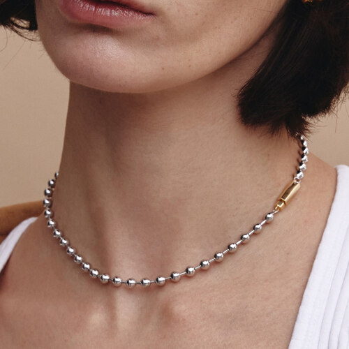 H Edition (C) Ball Necklace_38cm