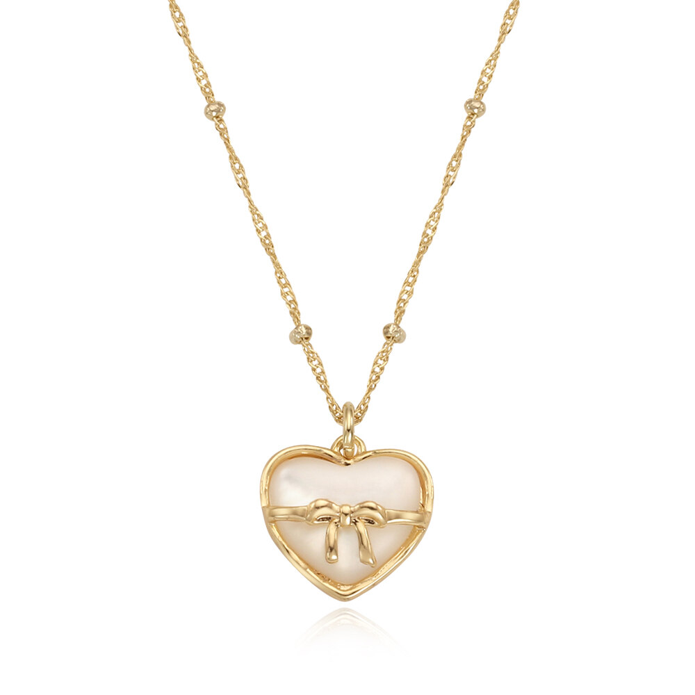 ■ENGBROX■ holiday heart necklace EBNL21114 리즈, 미연, 민니착용]holiday heart necklace - 앵브록스