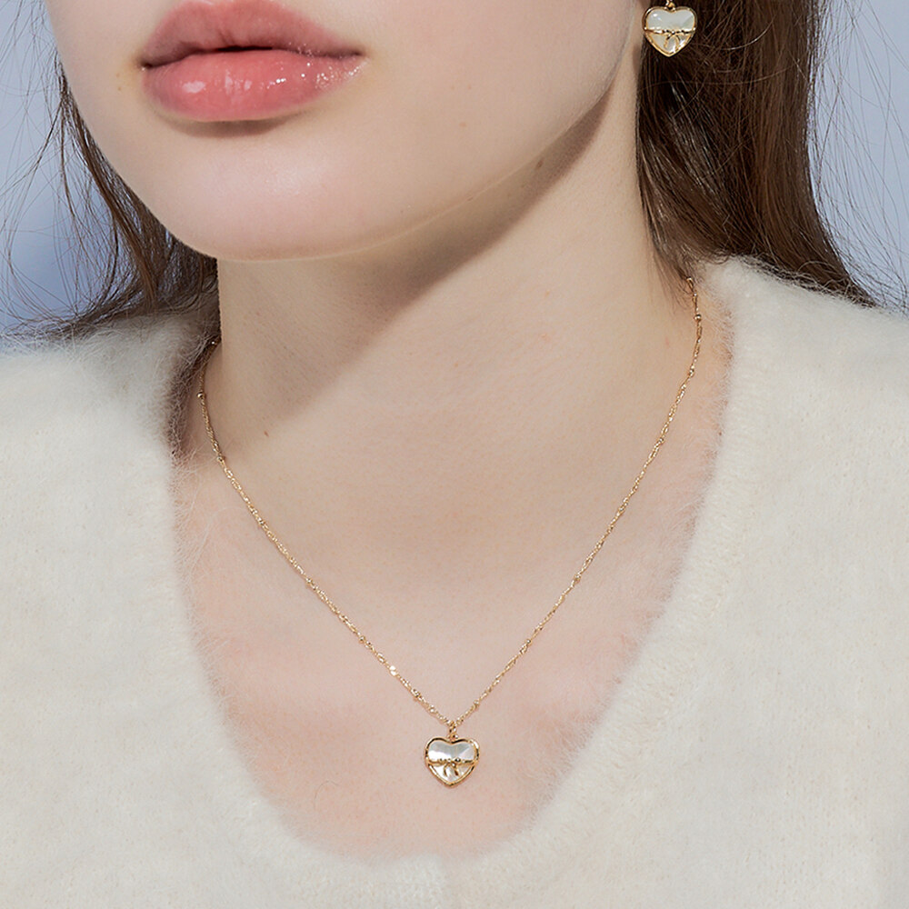■ENGBROX■ holiday heart necklace EBNL21114 泰妍/ IVY Liz同款💕ENGBROX HOLIDAY HEART NECKLACE