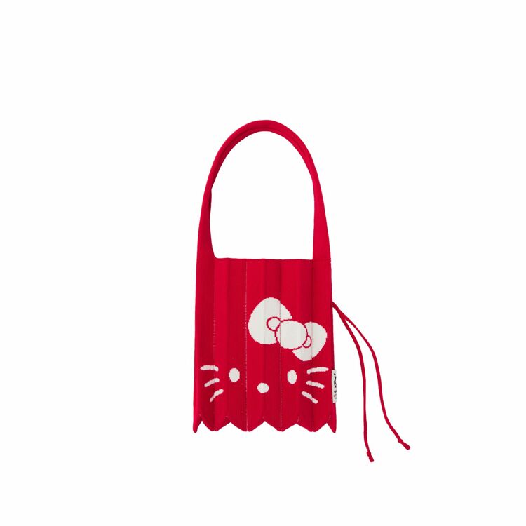 韩际新世界网上免税店-JOSEPH&STACEY-女士箱包-Lucky Pleats Knit S Hello Kitty Barbados Red