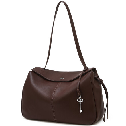 [DEMAIN] Brick Burgundy Leather Demain Shoulder Bag L 单肩包