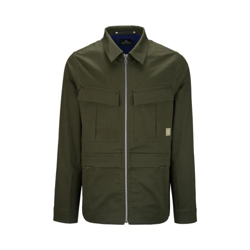 MENS TECH SHIRT JACKET_GREEN