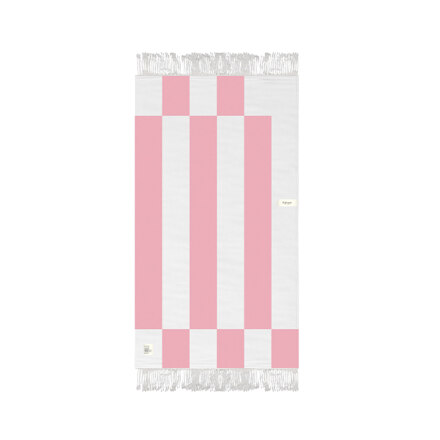 Libear Emotional Cotton Beach Towel Light Pink