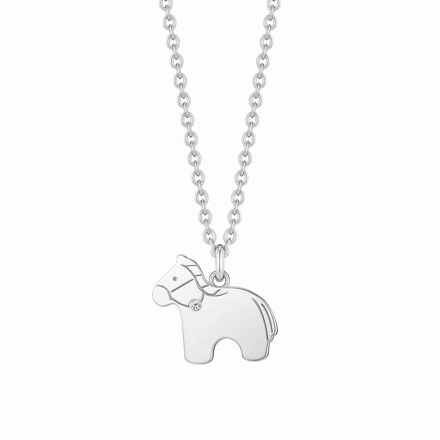 HORSE KIDS 미아방지 실버 목걸이 JJK1NQ6B1850SW340