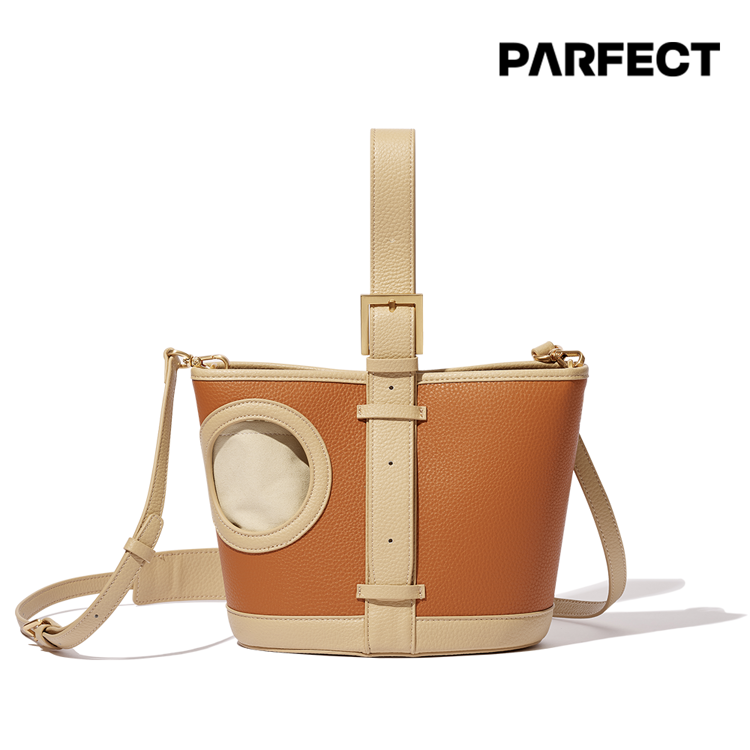 韩际新世界网上免税店-PARFECT-休闲箱包-SOLEIL Golf Bucket Bag teak 水桶包