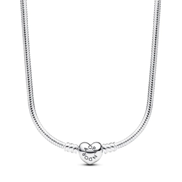 신세계인터넷면세점-판도라-necklace-판도라 모멘츠 하트 클라습 스네이크 체인 네크리스