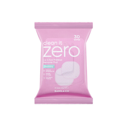 Clean It Zero Soothing Lip & Eye Remover Pads - 30 Sheets (眼唇卸妆棉片)