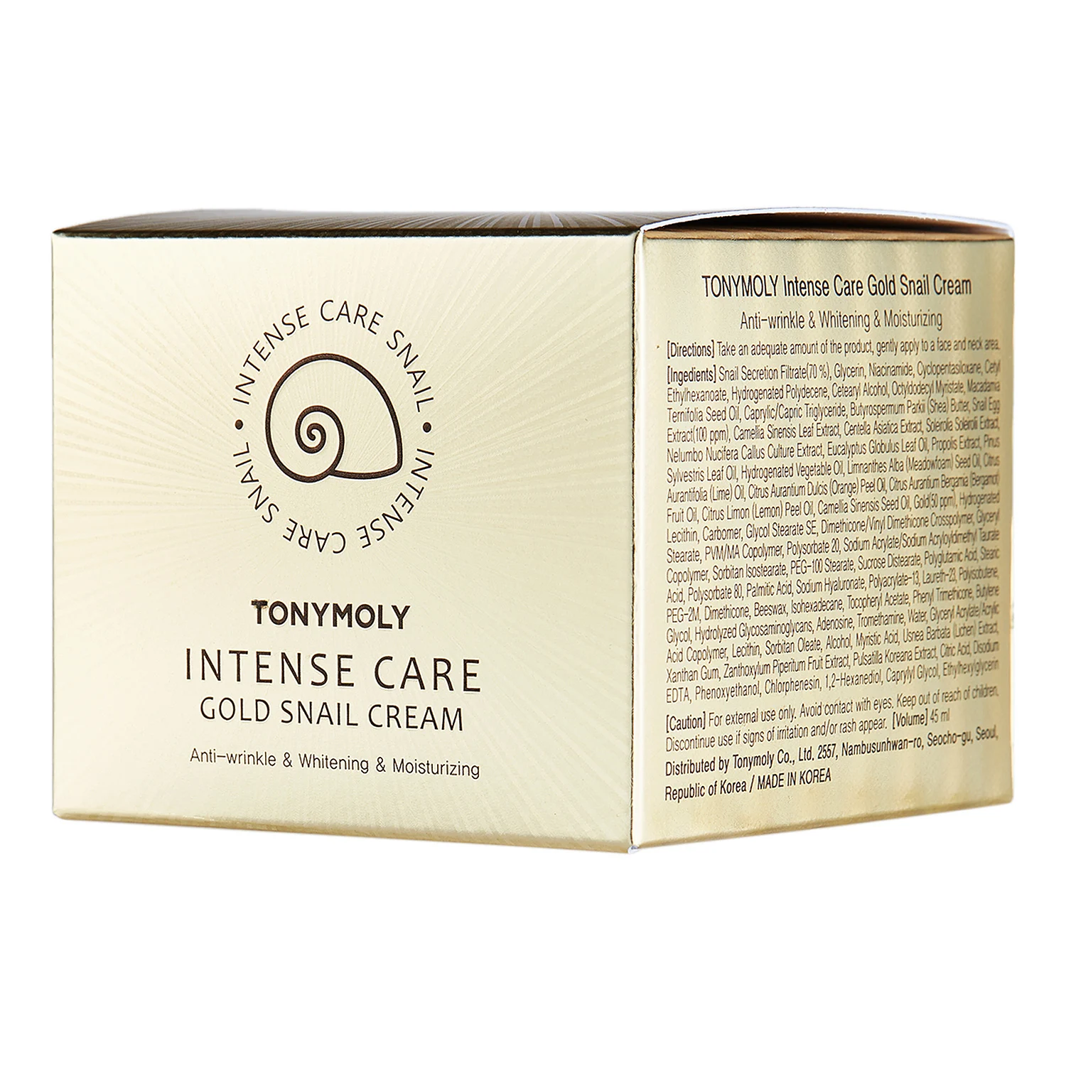 신세계인터넷면세점-토니모리-FacialCare-인텐스케어 골드 스네일 크림 45ml*2