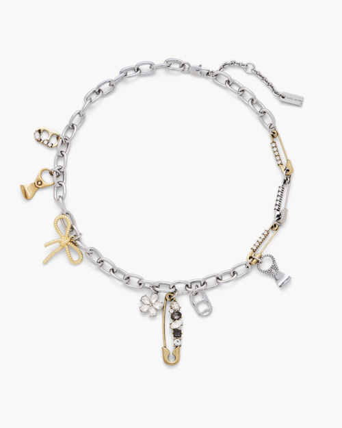 GRUNGE GLAM CHARM NECKLACE