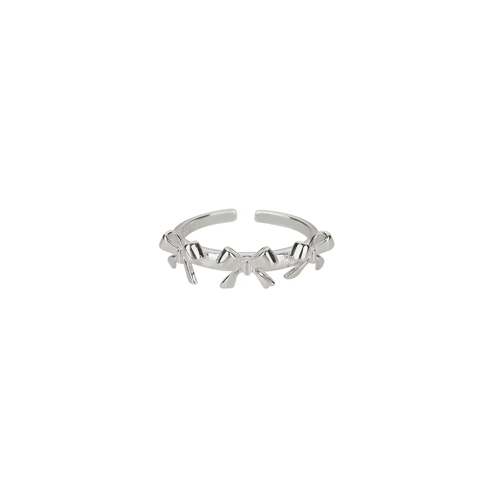 신세계인터넷면세점-챠미-ring-[엔믹스,하이키,지니,윤하,송해나,박소담,예원 착용] silver triple ribbon-ring
