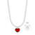 신세계인터넷면세점-이니비니-necklace-듀얼 하트 레드 진주 볼드 목걸이