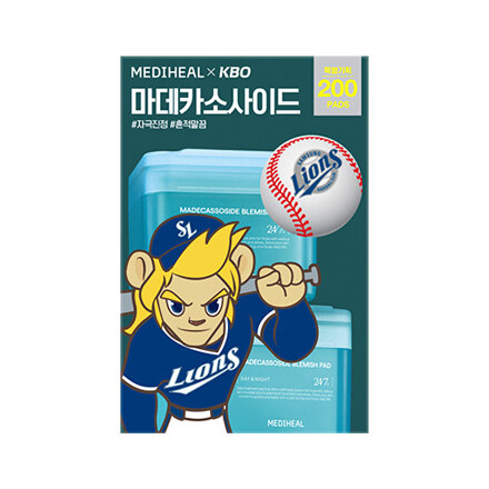 마데카소사이드 흔적 패드 [KBO 에디션_삼성 라이온즈]_본품100매+리필100매