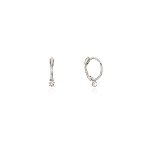 신세계인터넷면세점-이니비니-earring-원 포인트 슬림 원터치 귀걸이(화이트)