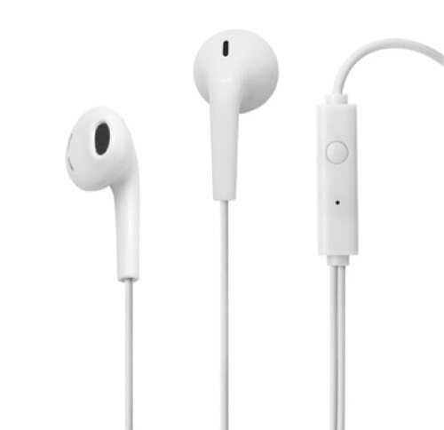 韩际新世界网上免税店-SENNHEISER-CHARGER_CABLE-Elecom Clear sound earphone open-type white 耳机