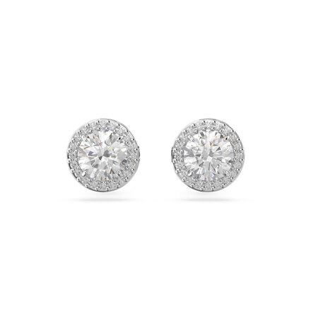 UNA:PE STUD PAVE WHITE/RHS