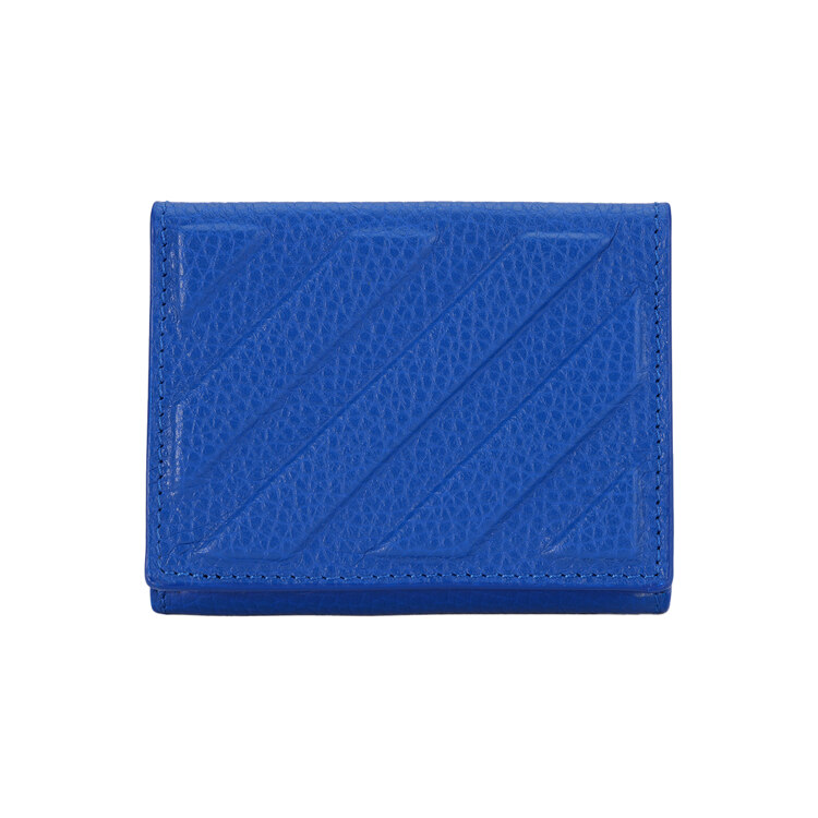 韩际新世界网上免税店-OFFWHITE-钱包-3D DIAG COMPACT WALLET BLUE NO COLOR