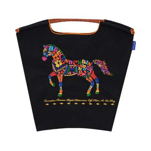 FLOWER HORSE BLACK M