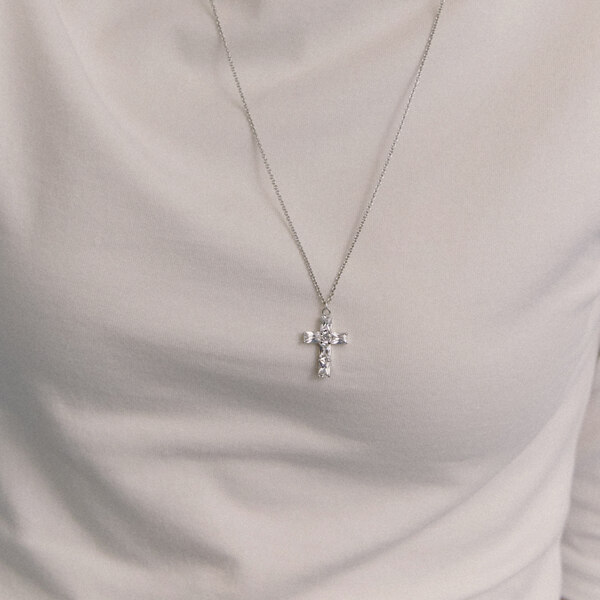신세계인터넷면세점-저스트러버-necklace-Eternal Cross Cubic Necklace