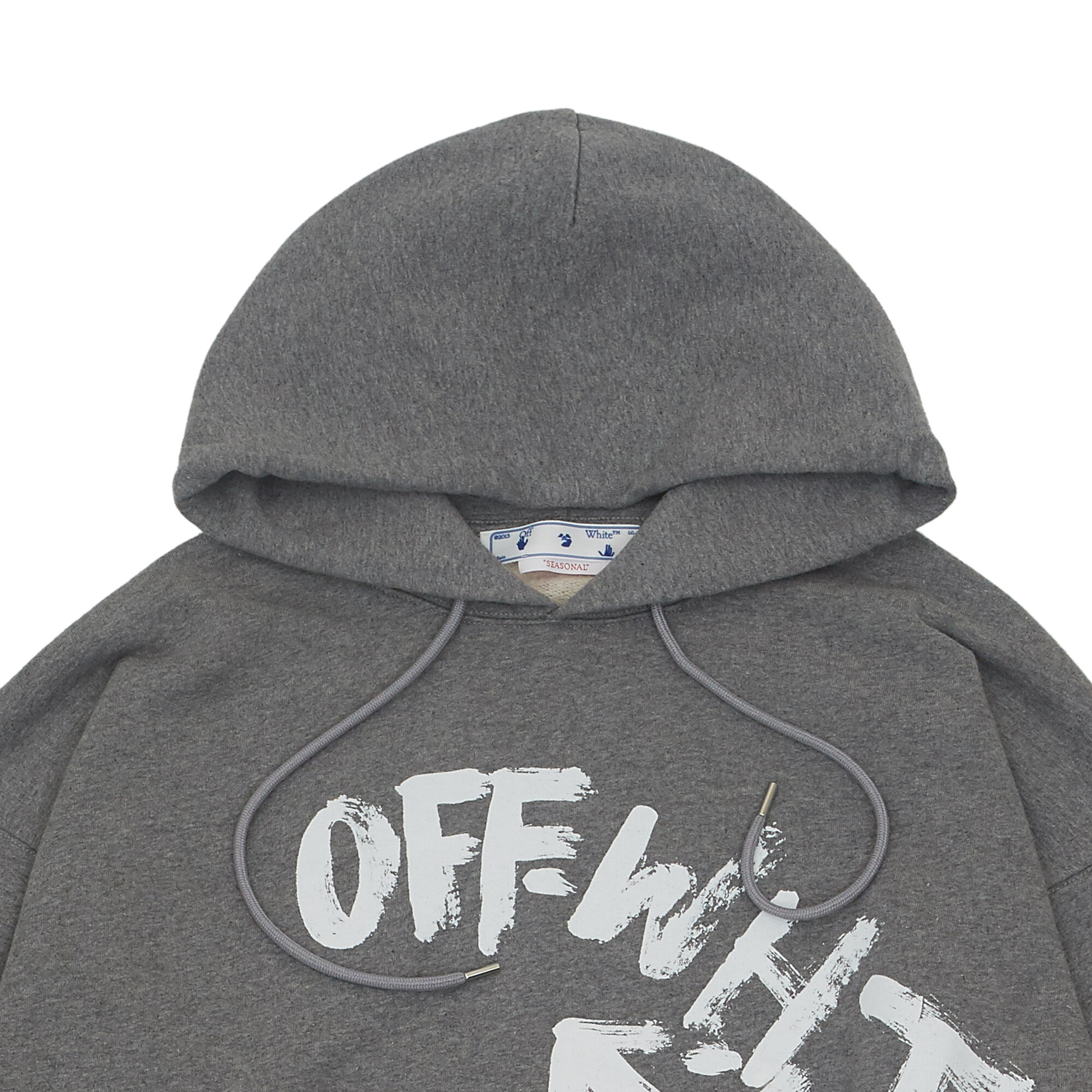 PAINT SCRIPT SKATE HOODIE MELANGE GREY W 오프화이트 패션 신세계면세점