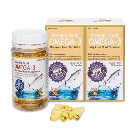 Premier Gold Omega-3 1575mg 90 caps x 2pack