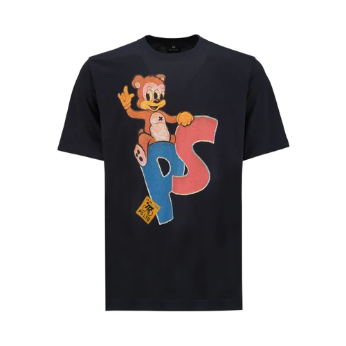 MENS REG FIT T SHIRT PS TEDDY_NAVY