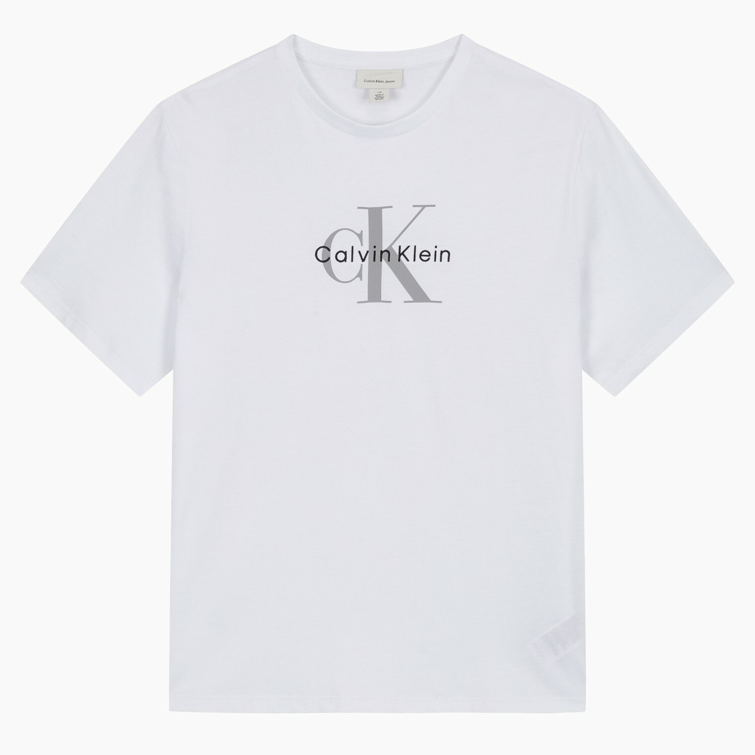 Men's Regular Fit Hero Monogram Logo Short Sleeve T-shirt - BRILLIANT WHITE