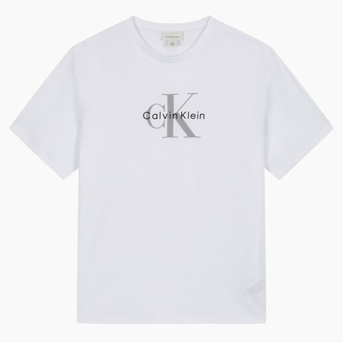 Men's Regular Fit Hero Monogram Logo Short Sleeve T-shirt - BRILLIANT WHITE