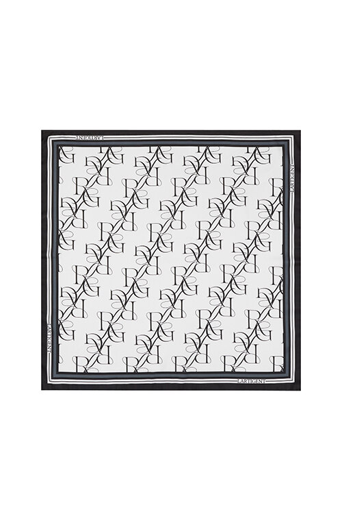 韩际新世界网上免税店-LARTIGENT-服饰-L3 LOGO PATTERN SCARF (BLACK)_FREE 丝巾