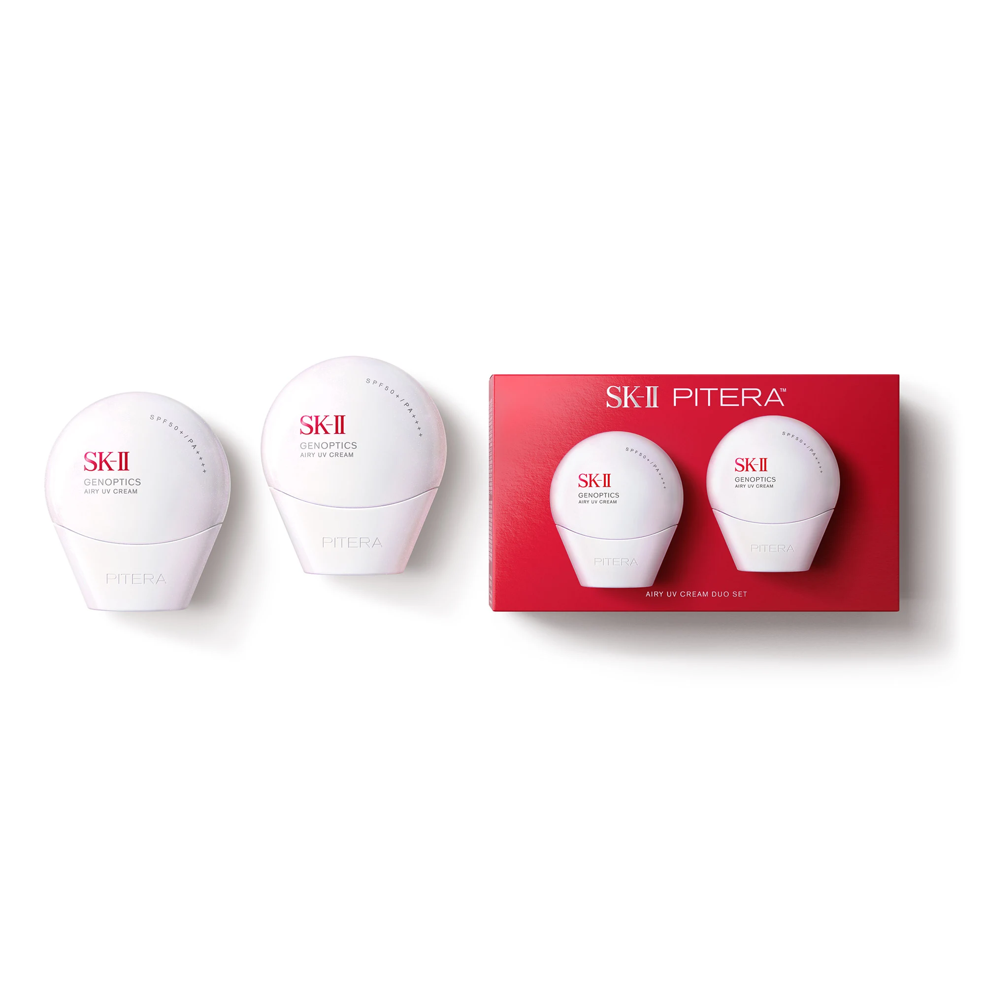 신세계인터넷면세점-에스케이투-Suncare-제놉틱스 에어리 유브이 크림 듀오 세트