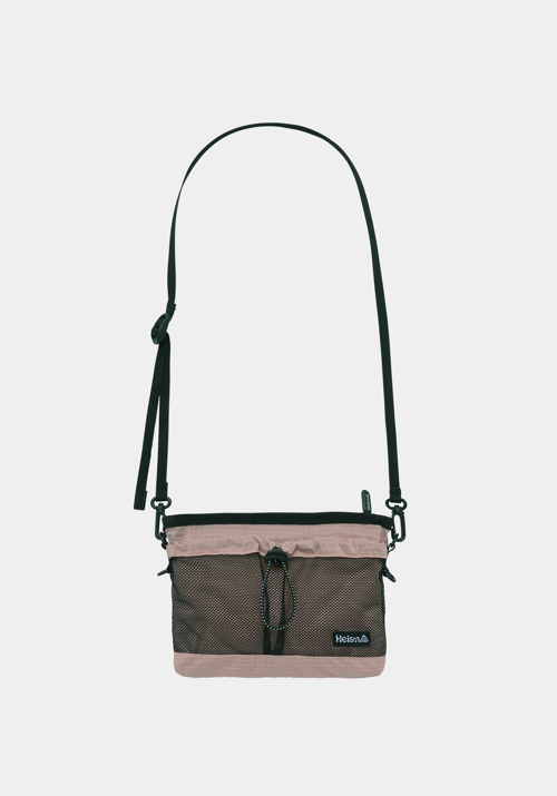 Mesh Pocket Sacoche Nylon Dusty Pink
