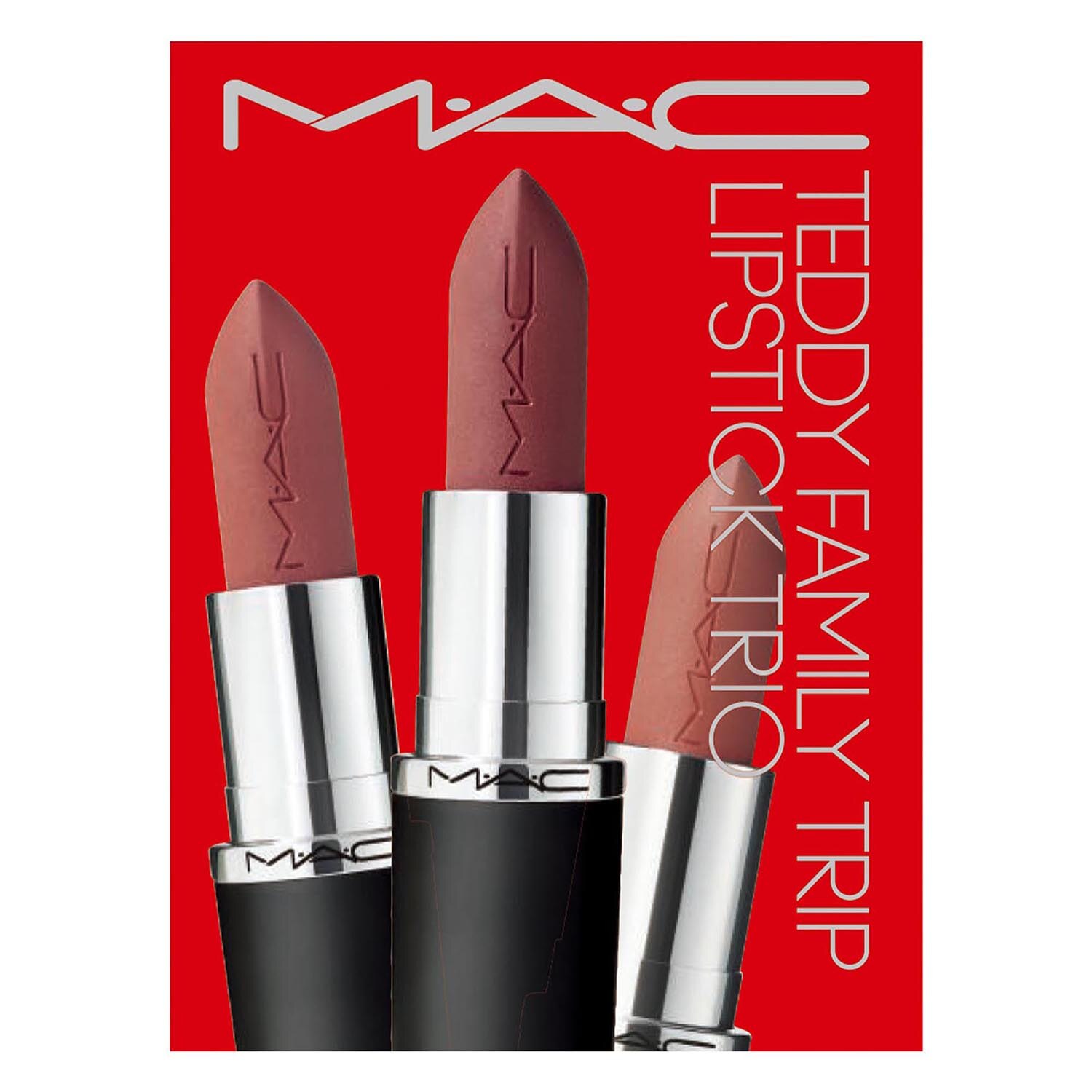 韩际新世界网上免税店-魅可-makeupset-魅可新经典哑光唇膏三支装 02 TEDDY FAMILY TRIP LIPSTICK TRIO