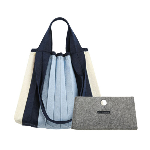 2Way Shopper Bag Blue & Inner Bag Set - 手提包