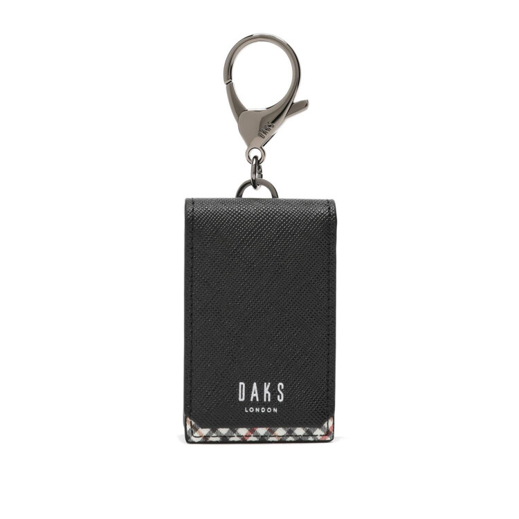 韩际新世界网上免税店-DAKS-钱包-BLACK CHECK COLOR COMBINATION LEATHER SMART KEY HOLDER 钥匙包