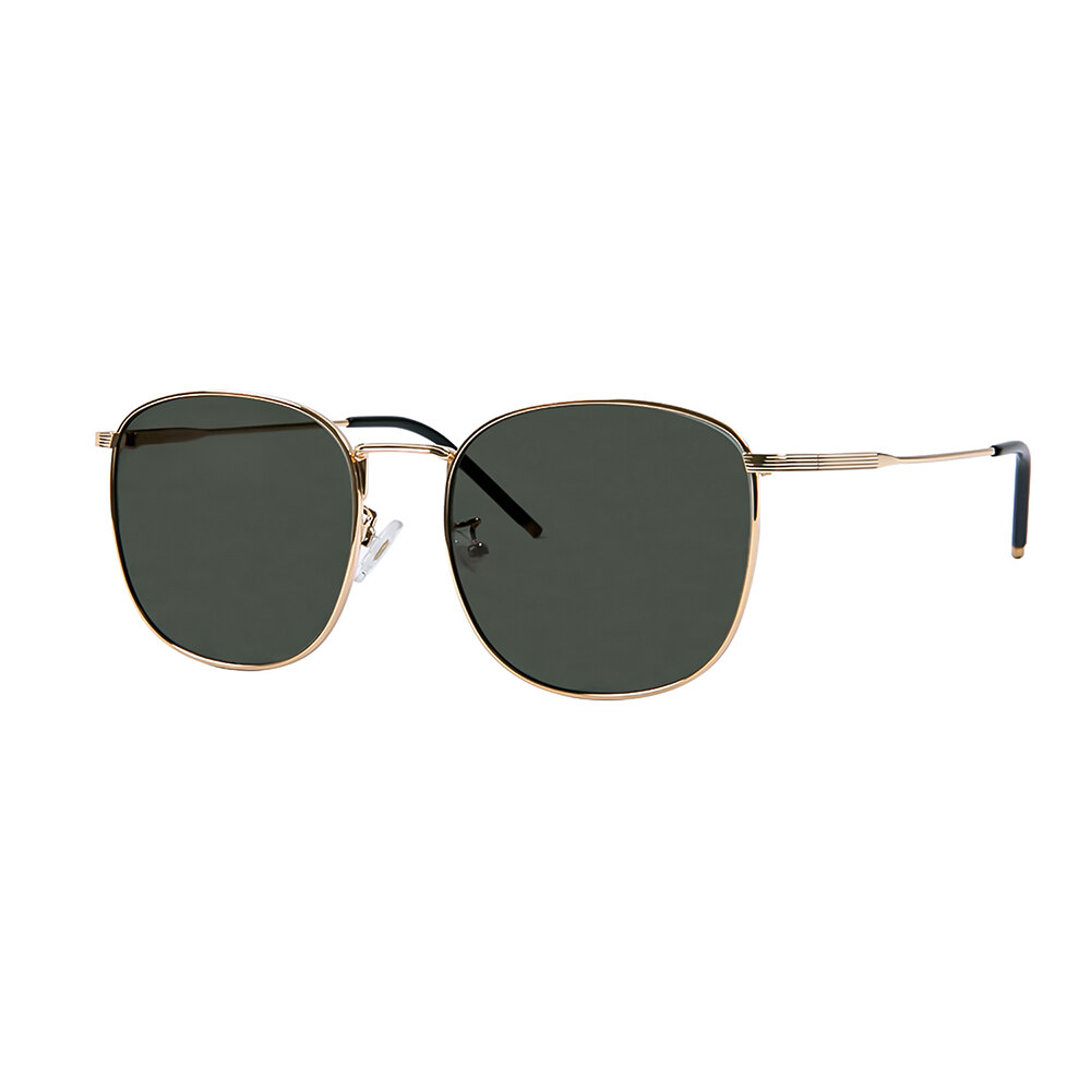 ◆RIETI◆ BEATO RT E6007 C1 GOLD BEATORTE6007C1 孙娜恩同款] BEATO C1, Khaki Lens + Gold Frame 墨镜- RIETI
