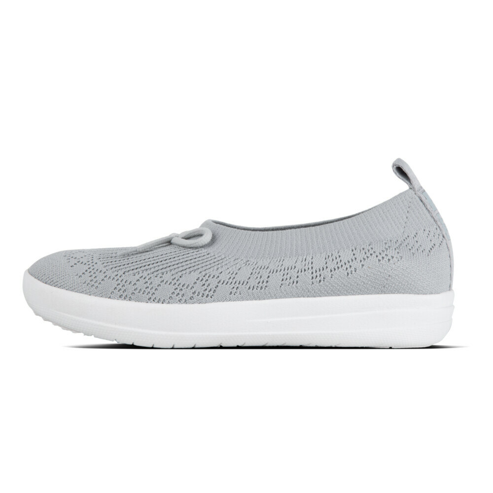 UBERKNIT SLIP-ON BALLERINA WITH BOW Pearl