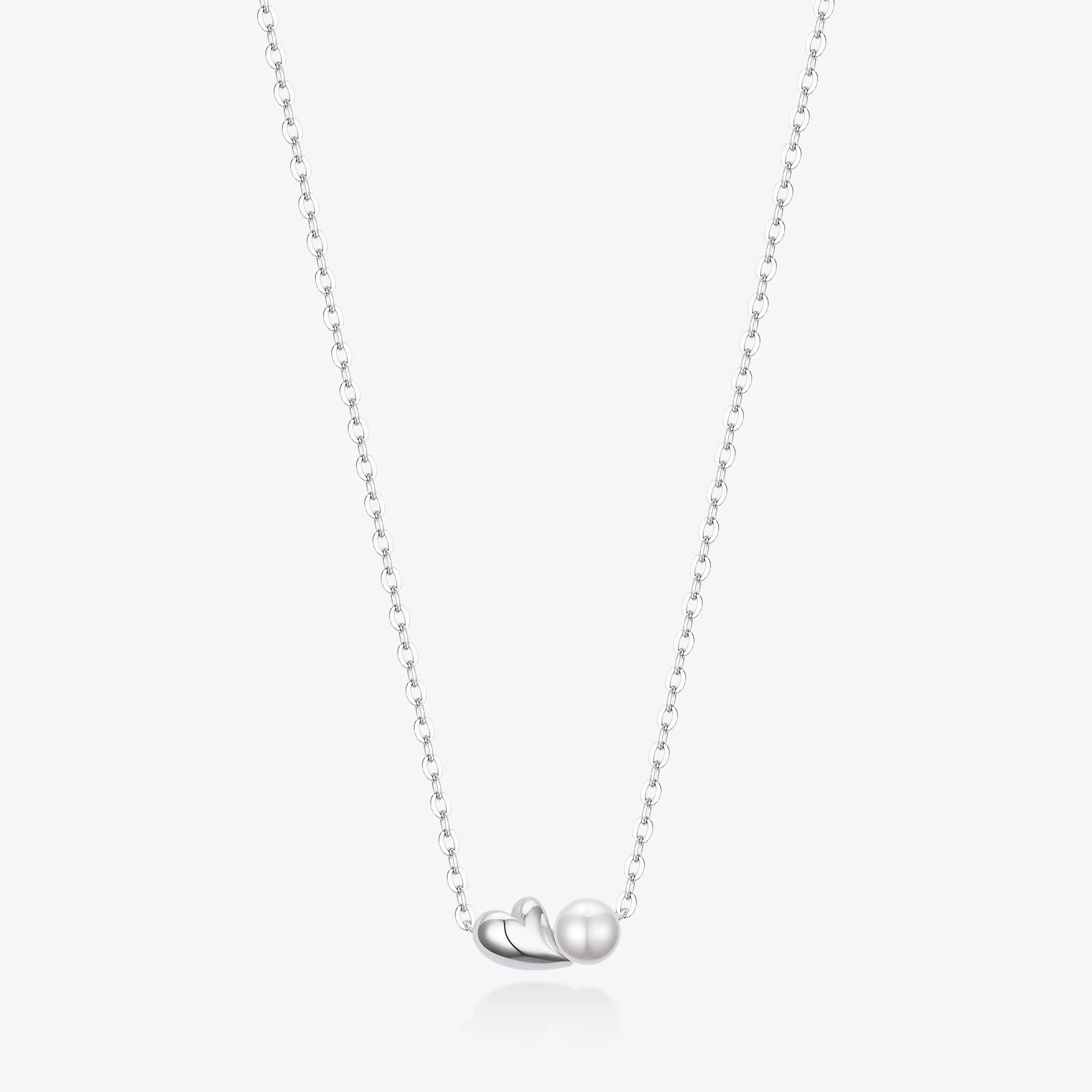 신세계인터넷면세점-미스그린-necklace-벌룬 하트 커들 펄 목걸이