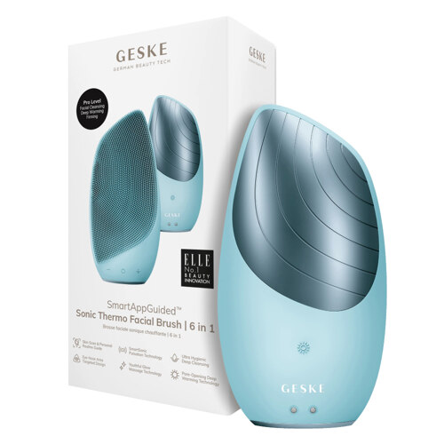 韩际新世界网上免税店-GESKE--GESKE Sonic Thermo Facial Brush 6 in 1_Turquoise
