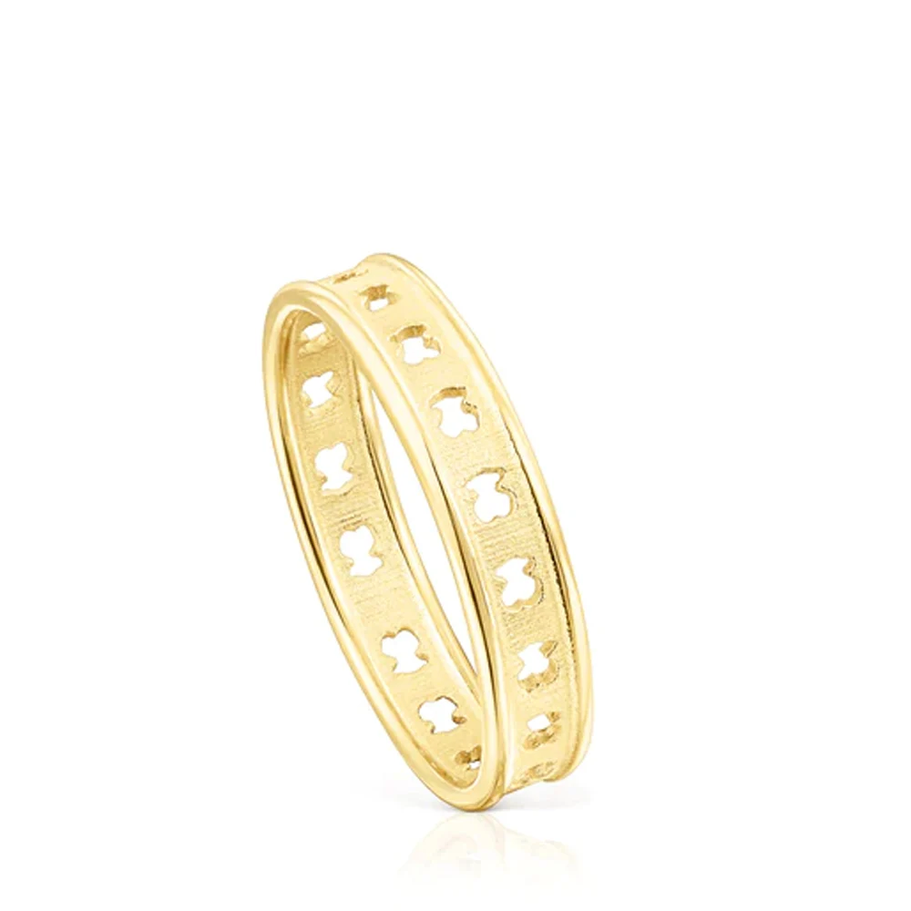 신세계인터넷면세점-토스-ring-Silver vermeil TOUS Bear Row ring bear silhouettes
