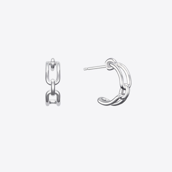 신세계인터넷면세점-미스그린-earring-미니 체인 튜브 귀걸이 화이트