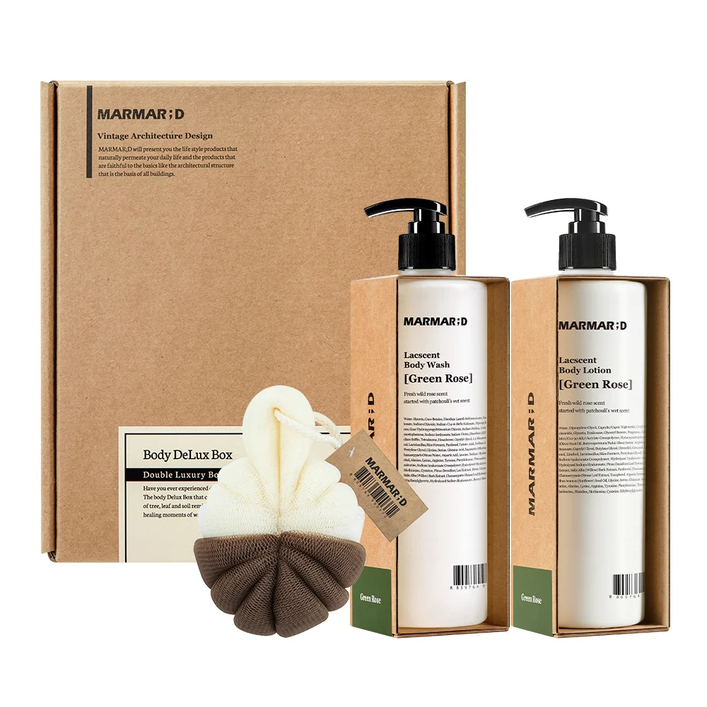 신세계인터넷면세점-마르마르디-BodyCare-디럭스세트 그린로즈 (바디로션+바디워시)