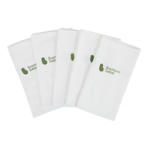 MILD BAMBOO SIGNATURE SQUARE DIAPER_PURE 5 SHEETS 婴儿方形尿布
