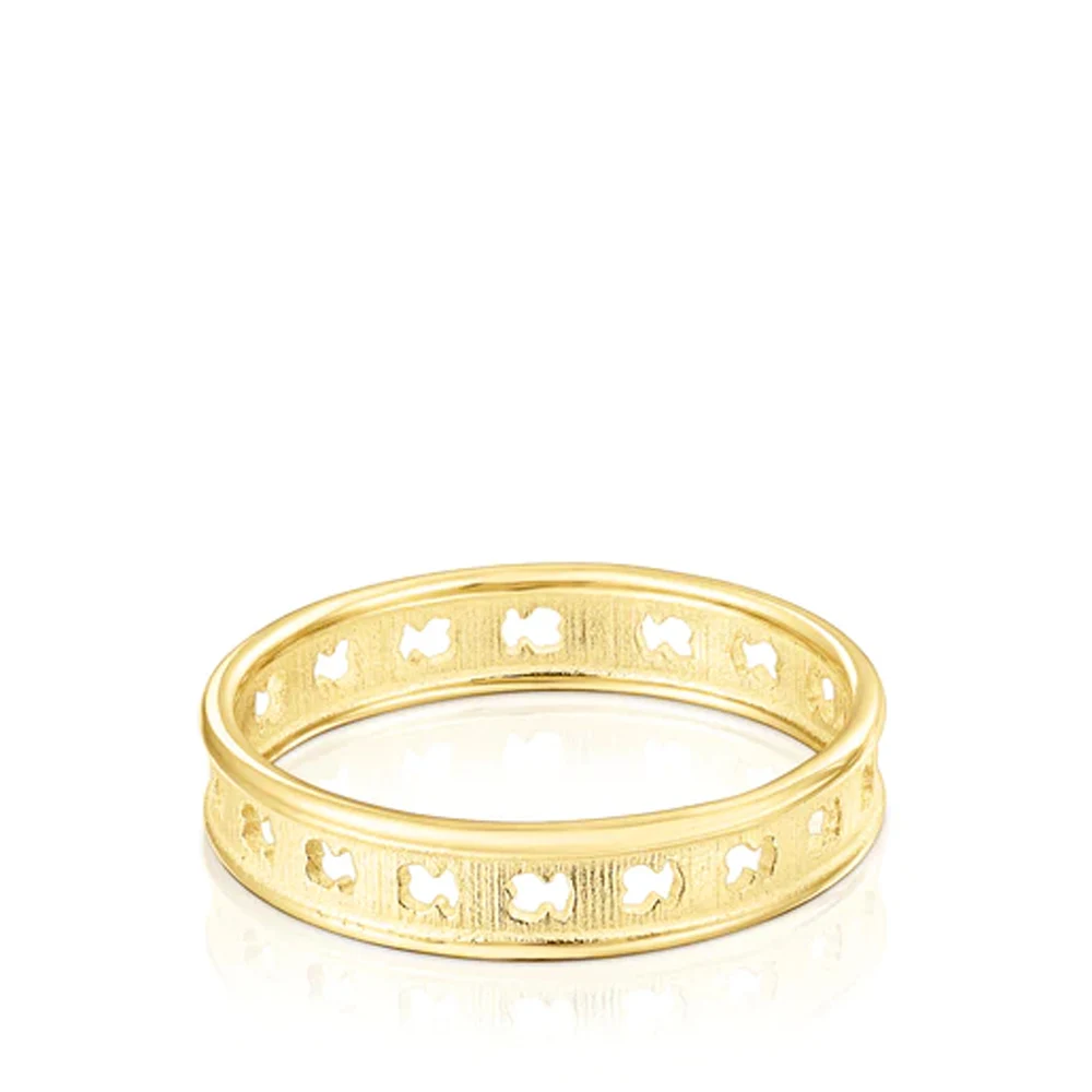 신세계인터넷면세점-토스-ring-Silver vermeil TOUS Bear Row ring bear silhouettes