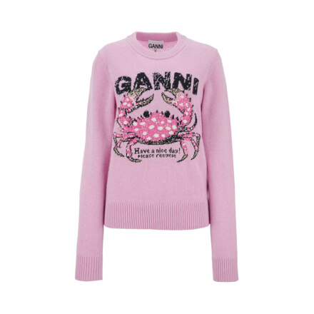 GRAPHIC WOOL SWEATER CRAB