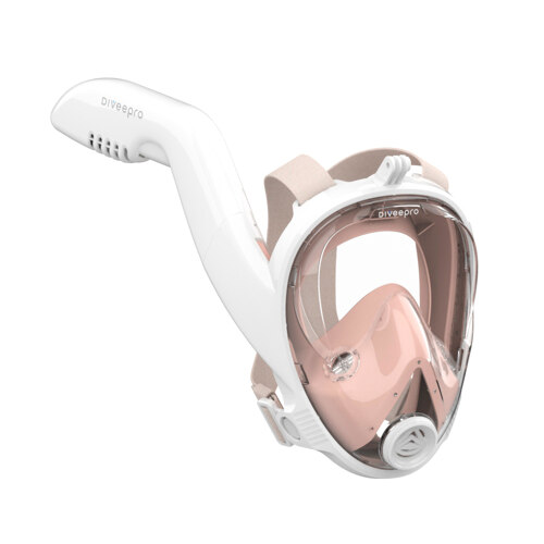 韩际新世界网上免税店-DIVEEPRO-运动休闲-Dynamic Ocean Full-Face Snorkeling Mask Rachel Pink 潜水面罩 L/XL