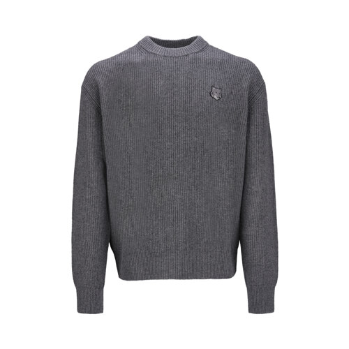 MEN BOLD FOX HEAD PATCH COMFORT RIBBED KNIT.