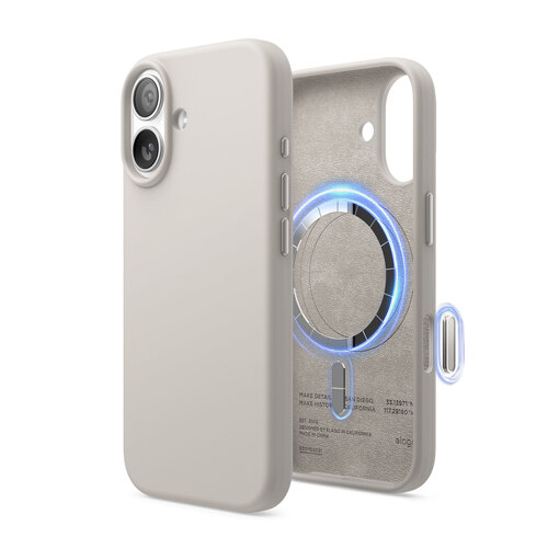 Elago iPhone 17 MagSafe Silicone Case - Stone | 手机壳
